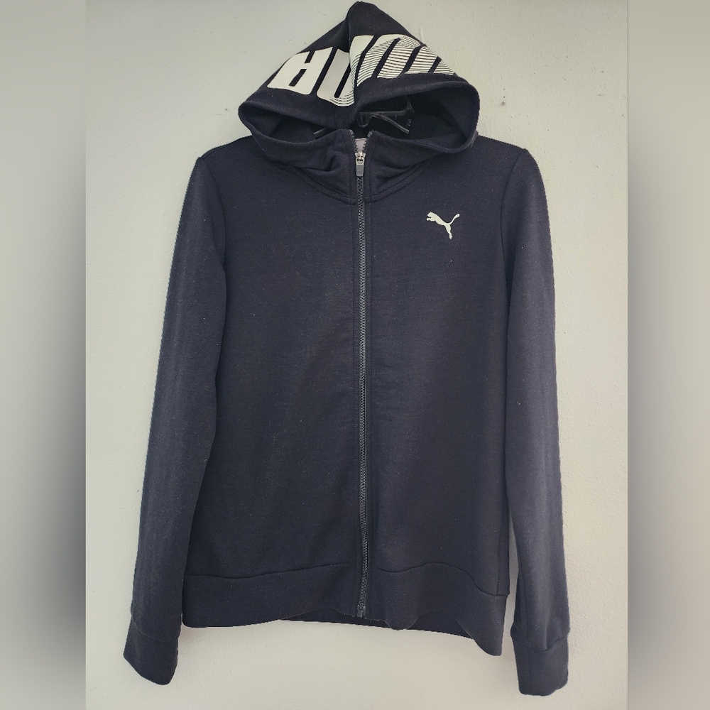 Puma Men's Black Hoodie Jacket